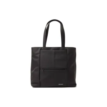 Beams Heart Polyester Tote Bag, Shopping Bag, Shoulder Bag Men's Black