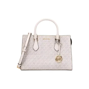 MICHAEL KORS Leather Tote Bag, Shopping Bag, Handbag Tubas Women's White