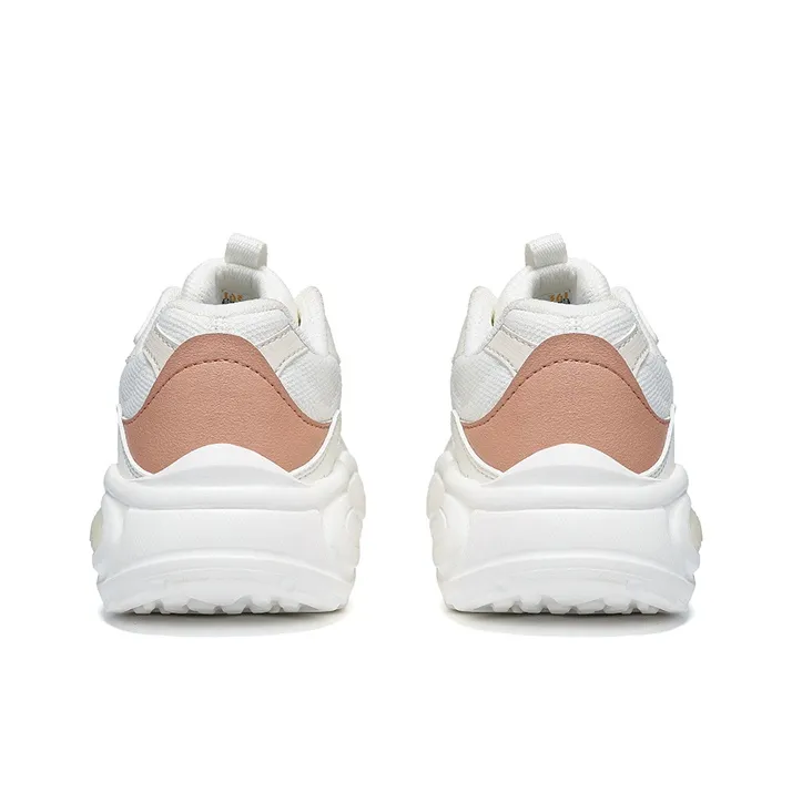 361° Breathable Lightweight Slip-Resistant Low-Top Casual Shoes Women's Feather White Oat Milk-4