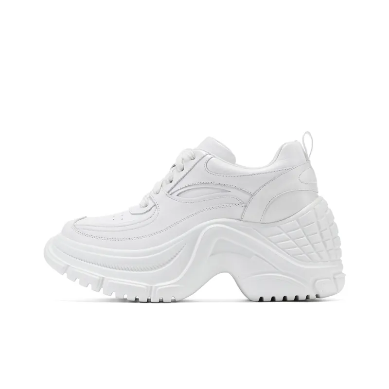 GG-CC Cushioning Anti-Slip And Wear-Resistant Low-Top Chunky Sneakers Women's-0