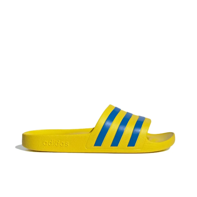 Adidas Adilette Aqua Slides Yellow Bright Royal-1