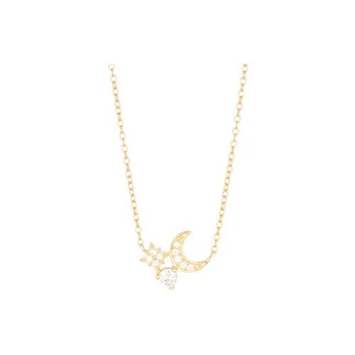 ZURY S925 Silver Necklace Collarbone Chain Women's Gold