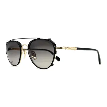 Chrome Hearts Aviator Sunglasses Unisex Black