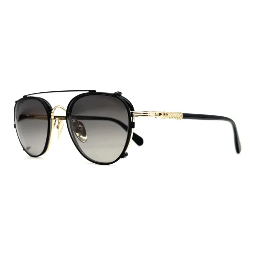 Chrome Hearts Aviator Sunglasses Unisex Black