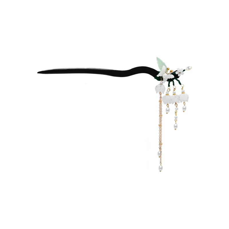 ROYALSASA Wooden Hairpins Women's-0
