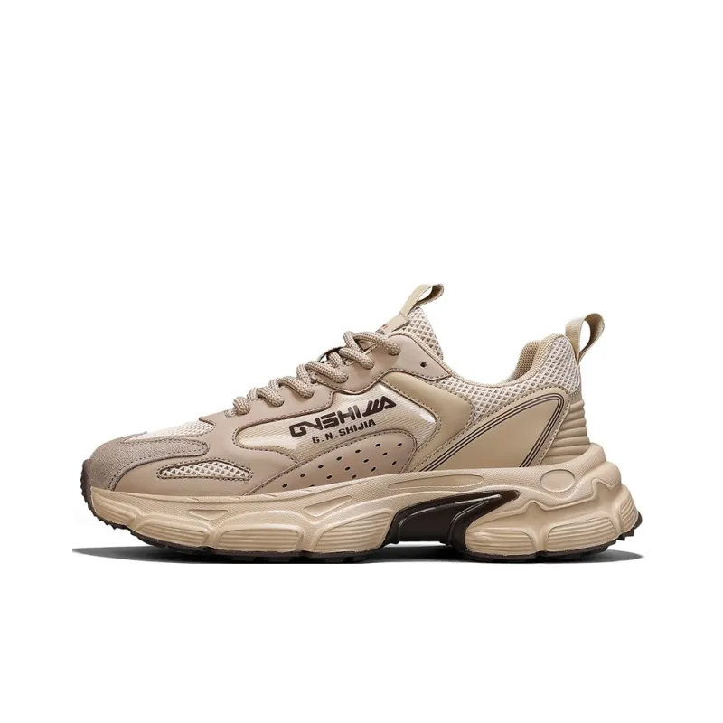 G.N.SHIJIA Anti-Slip Wear-Resistant Breathable Lightweight Height Increasing Low-Top Chunky Sneakers Men's-7