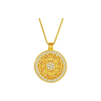 LIU GUI FU JEWELRY S925 Silver Good Luck Necklace Women's