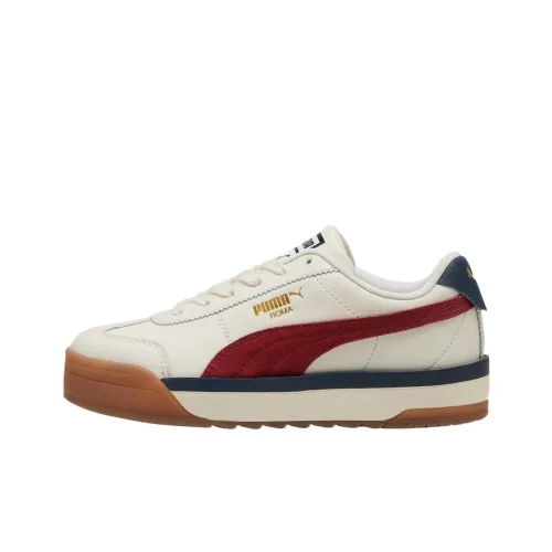 PUMA Roma Anti-Slip Wear-Resistant Low-Top Training Shoes Men's Warm White