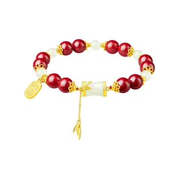 SGE Bracelets Pale Greenish White Jade Women's