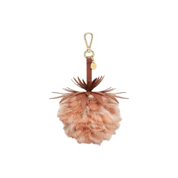 FENDI Fox Fur Bag Accessories Women's Pink