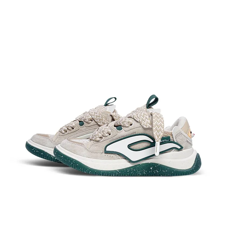 Daisy Fellowes Rocket 001 Low-Top Skateboard Shoes Unisex Khaki Green-1