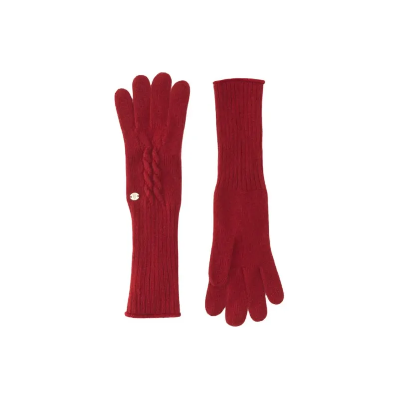 HELEN KAMINSKI Cashmere Knit Gloves Women's Red-0