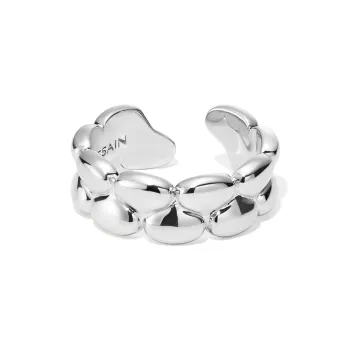 HUSSAIN Eco Friendly Gold Plated Copper Rings Women's