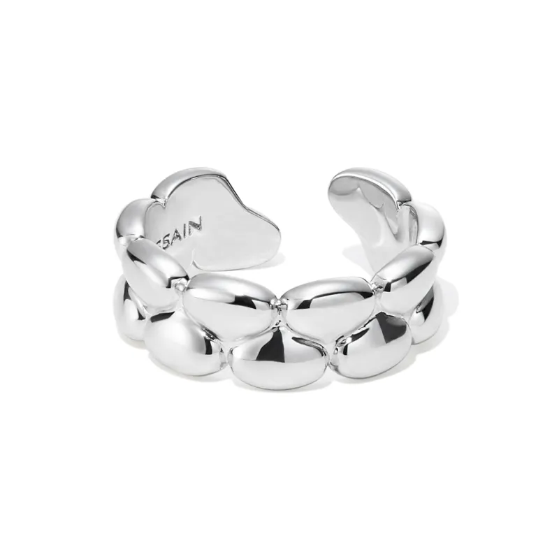 HUSSAIN Eco Friendly Gold Plated Copper Rings Women's-0
