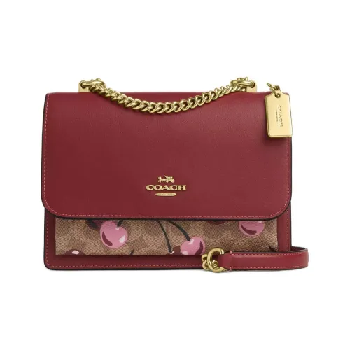 COACH Klare Coated Canvas Crossbody Bag, Shoulder Bag Small Size Women's Burgundy