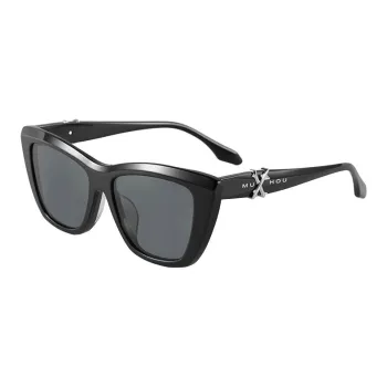 MuHou Plate Frame Cat Eye Sunglasses Unisex