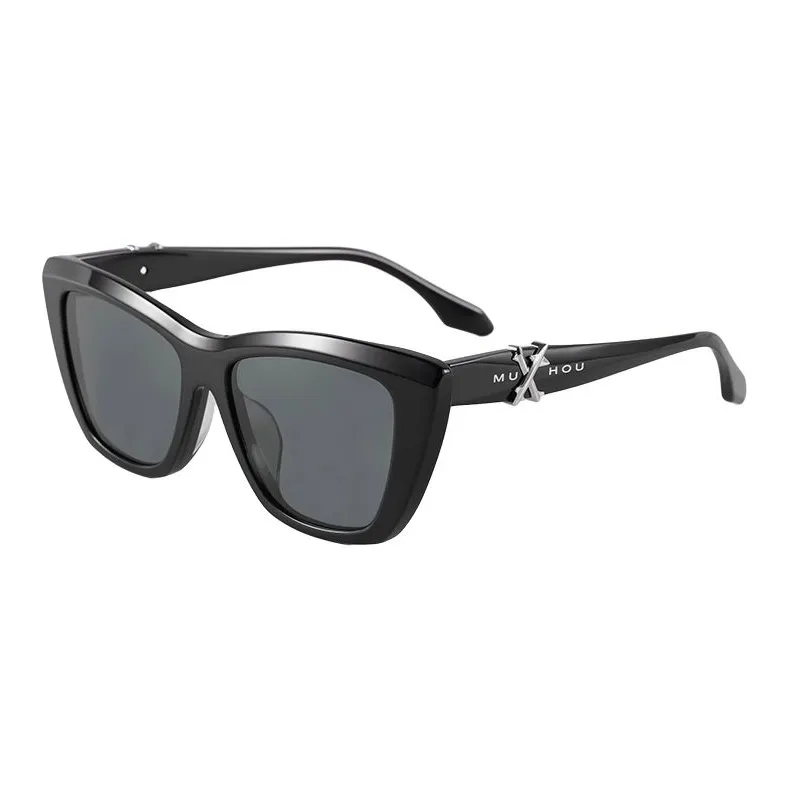 MuHou Plate Frame Cat Eye Sunglasses Unisex-0