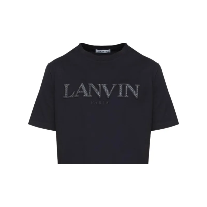 Lanvin Tonal Embroidery T Shirt-4