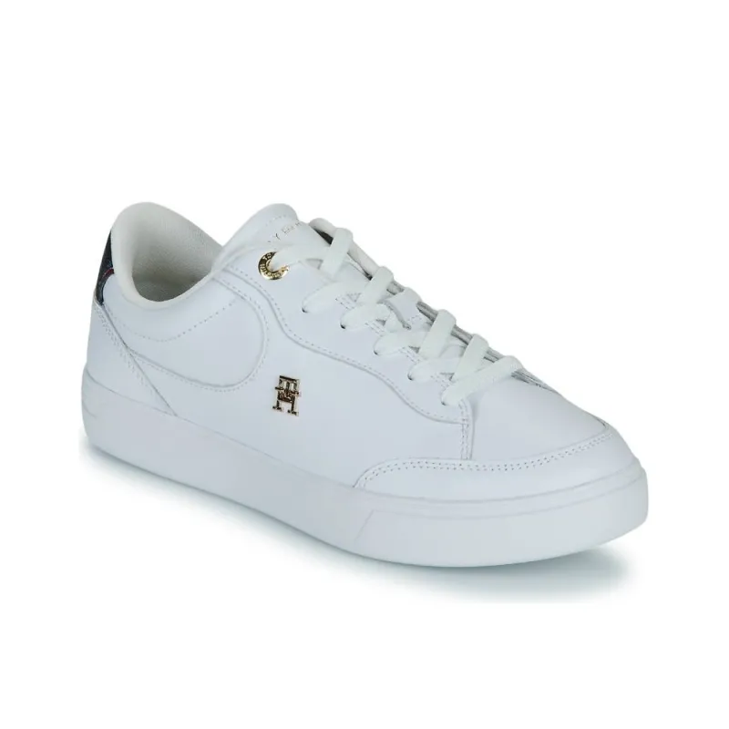 Tommy Hilfiger Essential Slip-Resistant Coverage Low-Top Skateboard Shoes Women's White-3