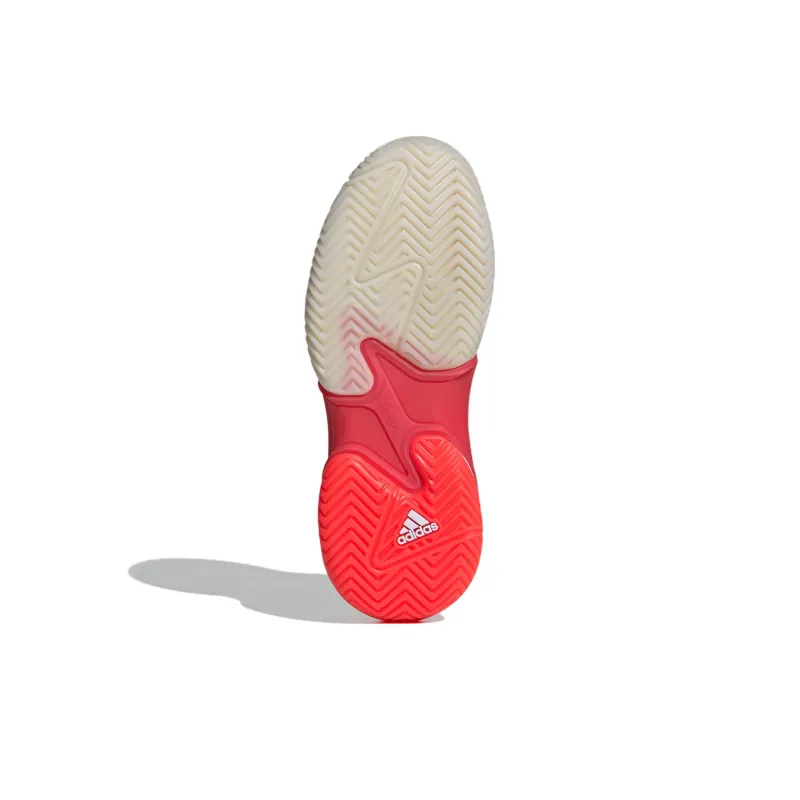 Adidas Barricade 13 Cloud White Champagne Met. Lucid Red Women's-4