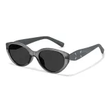 Transparent Gray Frame with Gray Black Lens