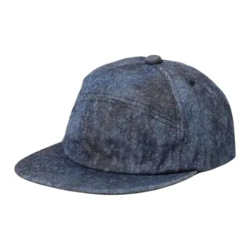Beams Cow Leather, Cotton Baseball Caps Unisex Blue
