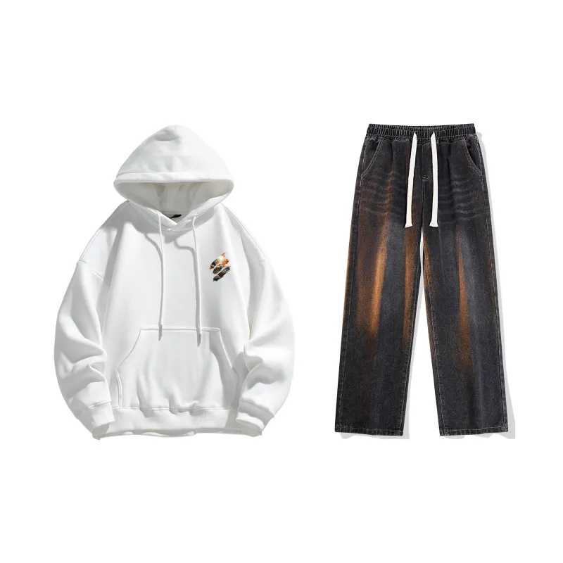 Airwalk Sweatshirt Set Unisex Black-45