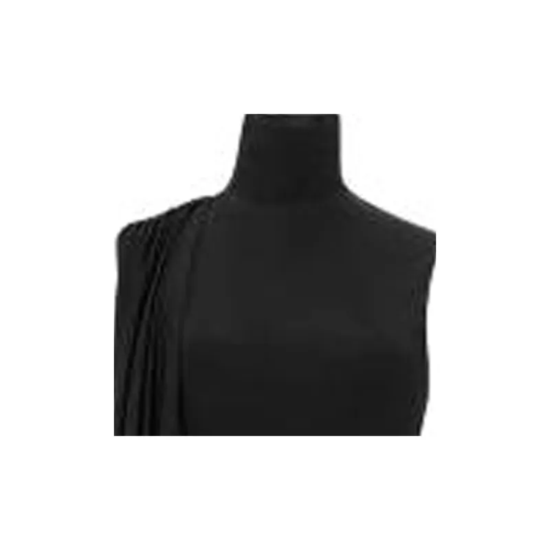 SAINT LAURENT Draped High Neck Maxi Dress-3