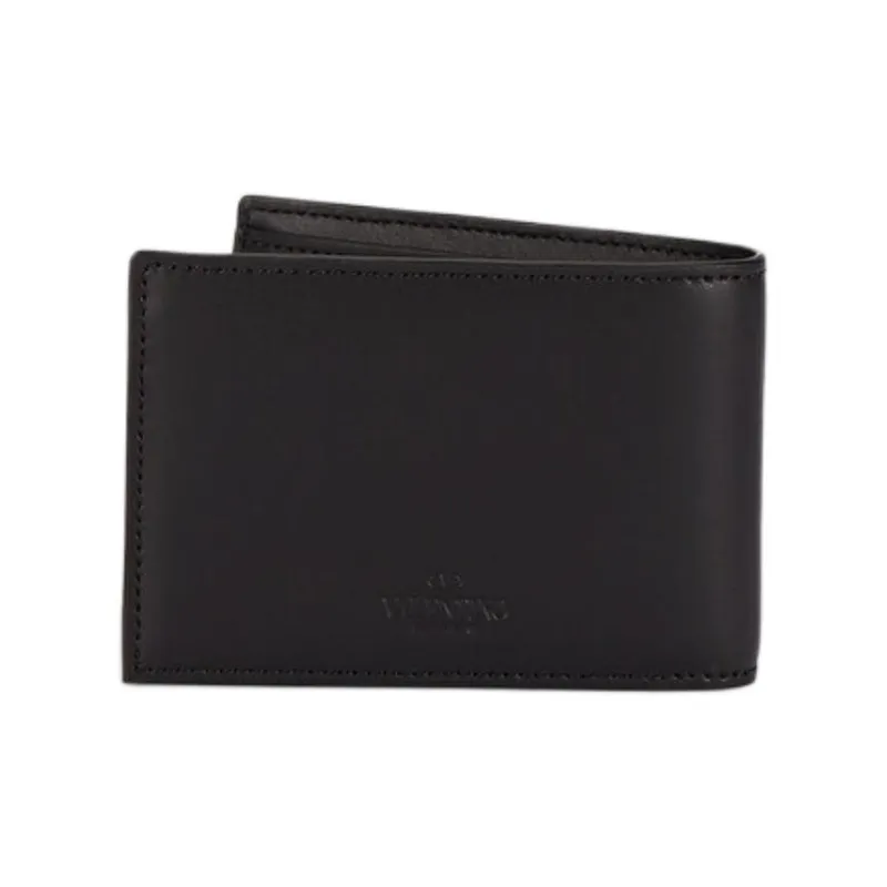 Valentino Leather Wallet Men's Black-2