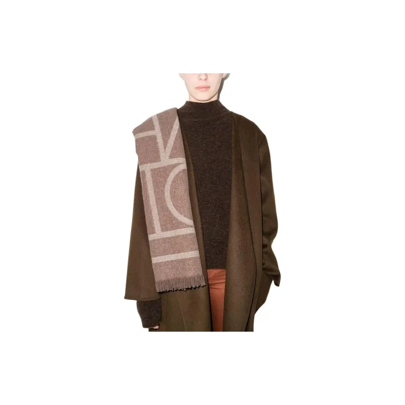 TOTEME Monogram Knitted Scarf-3