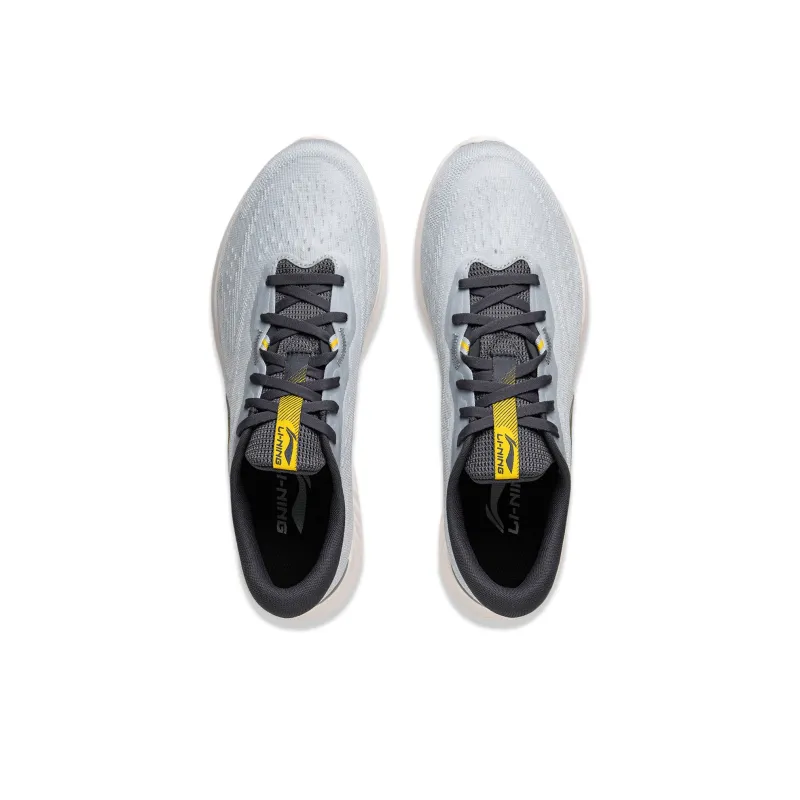 LiNing Qingyi Cushioning Breathable Rebound Low Top Casual Sprint Running Shoes Men's Dawn Gray-3