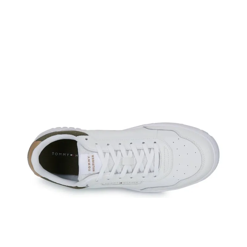 Tommy Hilfiger Anti-Slip Wear-Resistant Low-Top Skateboard Shoes Men's White Brown-5