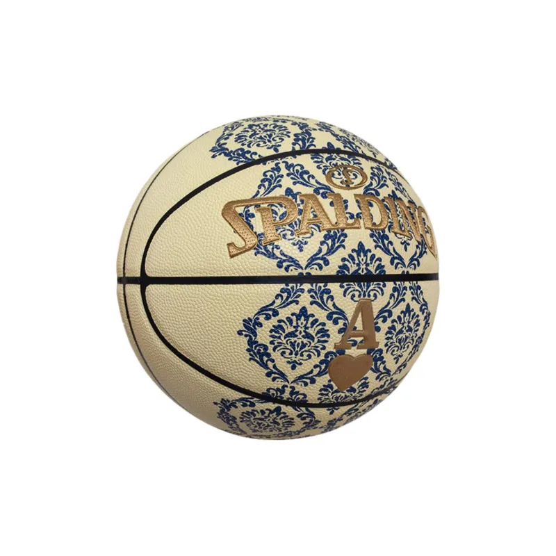SPALDING Trend Series Ace Of Heart PU Basketball Stitching Color Size 7 Ball Training Unisex-5