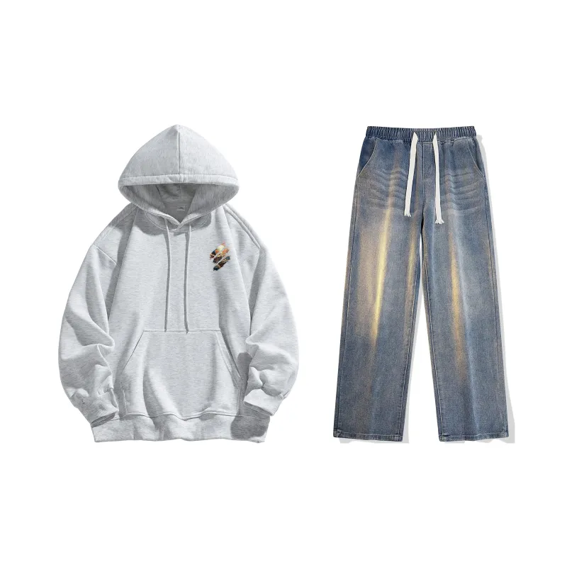 Airwalk Sweatshirt Set Unisex Black-35