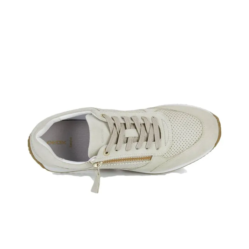 GEOX D CALITHE Low Top Casual Shoes Women's Light Gray-4