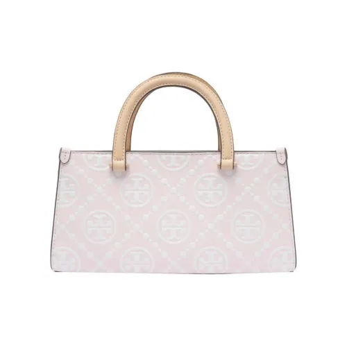TORY BURCH T Monogram Leather Tote Bag, Shopping Bag, Shoulder Bag, Handbag Small Size Women's Pink