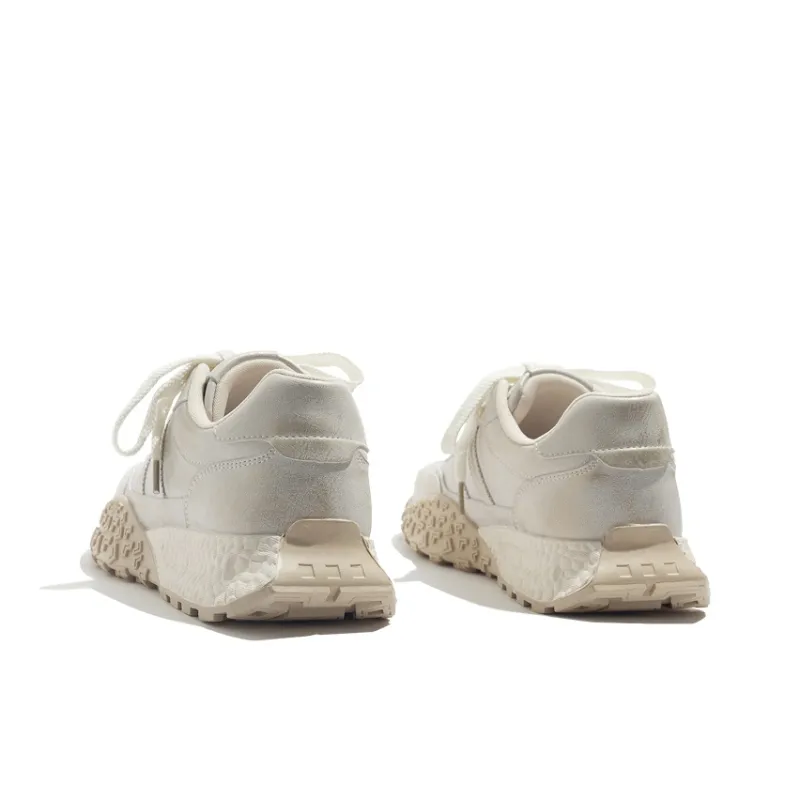 BEIER Low Top Casual Shoes Women's Gold-3