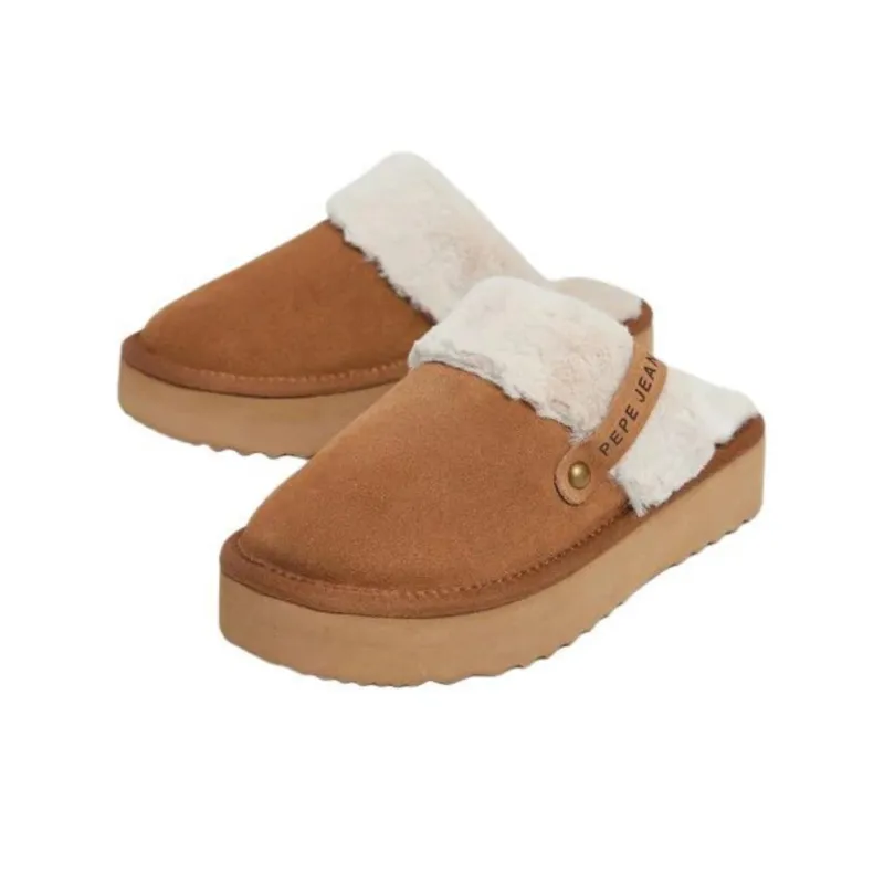 Pepe Jeans Slip Resistant Wrap toe Slippers Women's Brown-2