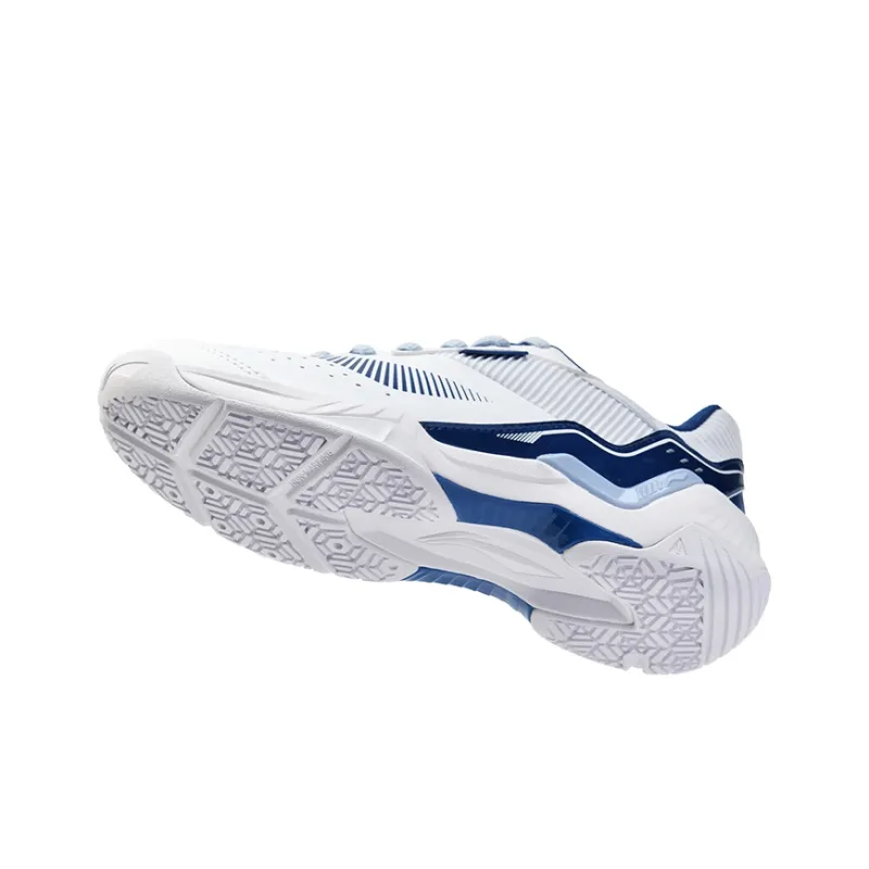 LiNing Thunder Training Cushioning Anti-Slip And Wear-Resistant Low-Top Badminton Shoes Unisex White Blue-6