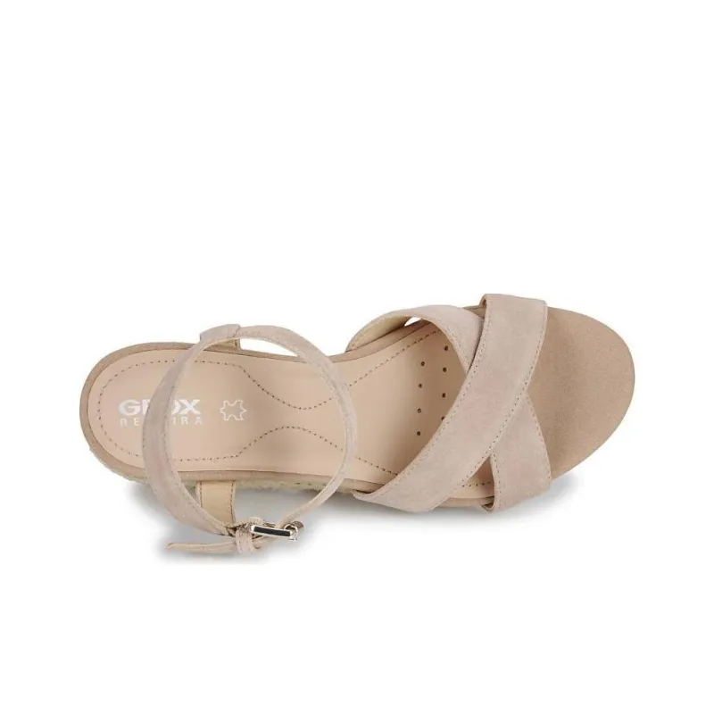 GEOX D ISCHIA CORDA Strap Sandals Women's Light Umber-5