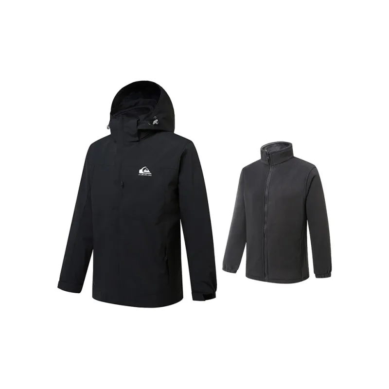 Quiksilver Hiking Water-Resistant Windproof And Rainproof Windbreaker Jacket Unisex-0