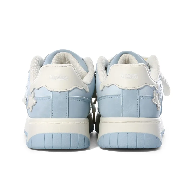 Lovely You Lightweight Anti-Slip Low-Top Skateboard Shoes Women's Light Blue-3
