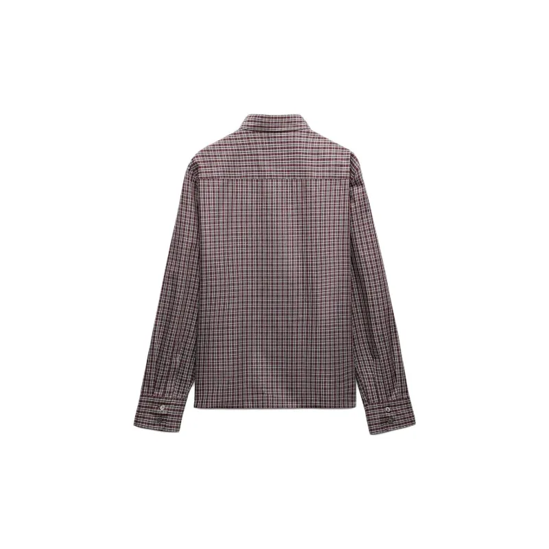 ZARA Shirt Women's Burgundy Burgundy-1