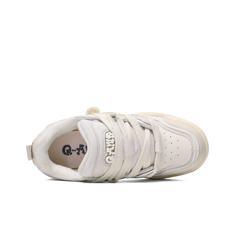 Q-AND Anti-Slip And Wear-Resistant Height Increasing Low-Top Skateboard Shoes Unisex-3