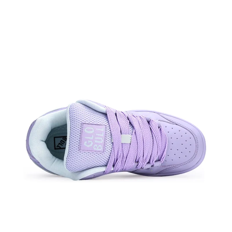 GLO BULL Skateboard Shoes Unisex Low Top Purple Rice-3