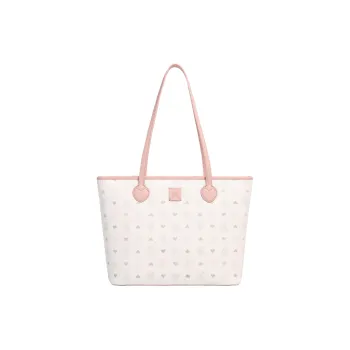 AILUXI PVC Shoulder Bag Tote Bag Shopping Bag Portable Laptop Bag Regular Women's Peach Star Pink