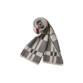 Red Bean 4.2% Wool Knit Scarves Men's