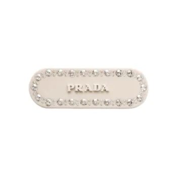 PRADA Logo plaque Hair Clip