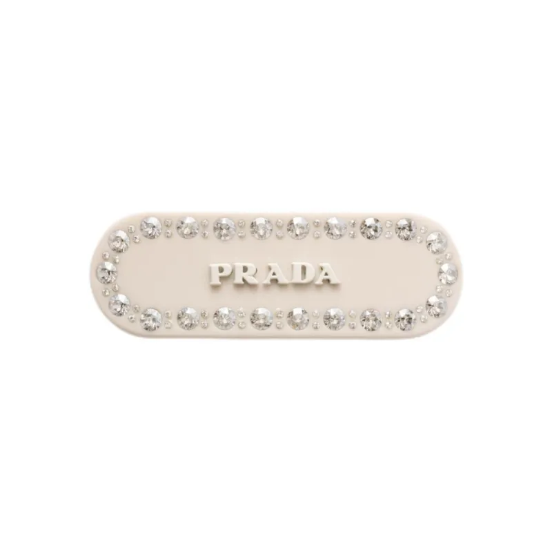 PRADA Logo plaque Hair Clip-0