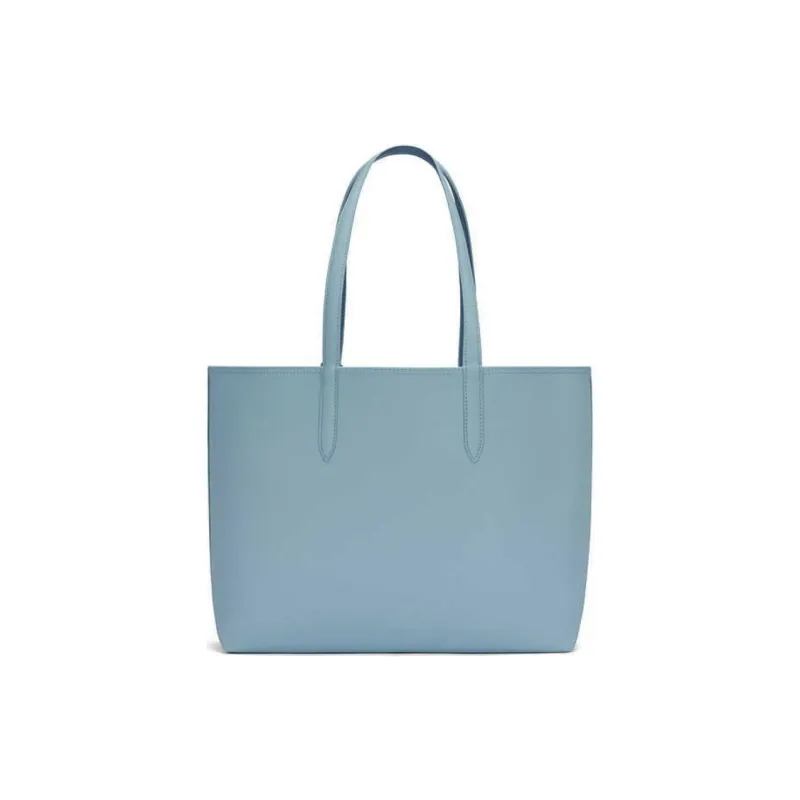 LACOSTE PVC Tote Bag, Shopping Bag, Handbag, Shoulder Bag Tubas Women's Light Blue & Gray Blue-2